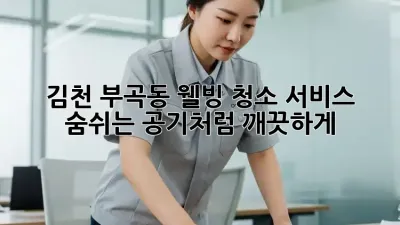 김천 부곡동 웰빙 청소 서비스: 숨쉬는 공기처럼 깨끗하게!