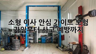 소형 이사🚚 안심 가이드: 보험 가입부터 사고 예방까지!🛡️